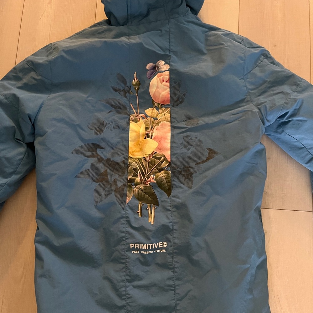 Primitive Blue Jacket with Floral Print